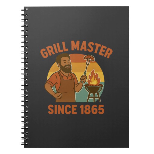 Grill Master seit 1865 GRILLEN Erbe Notizblock (Vorderseite)