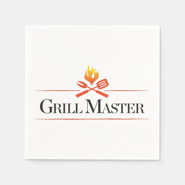 Grill Master Serviette (Vorderseite)