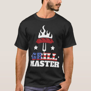 Grill Master USA Flag Patriotisches Barbeque T-Shi T-Shirt