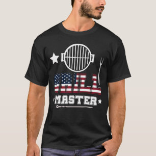 Grill Master USA Flagge Patriotisches Barbeque T-S T-Shirt