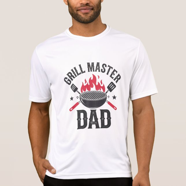 Grill Master Vater - Funny GRILLEN Father's Day Gi T-Shirt (Vorderseite)