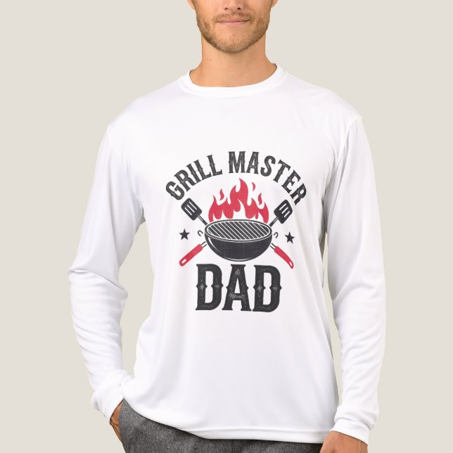 Grill Master Vater - Funny GRILLEN Father's Day Gi Tri-Blend Shirt (Vorderseite)