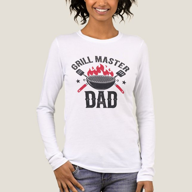 Grill Master Vater - Funny GRILLEN Father's Day Gi Tri-Blend Shirt (Vorderseite)
