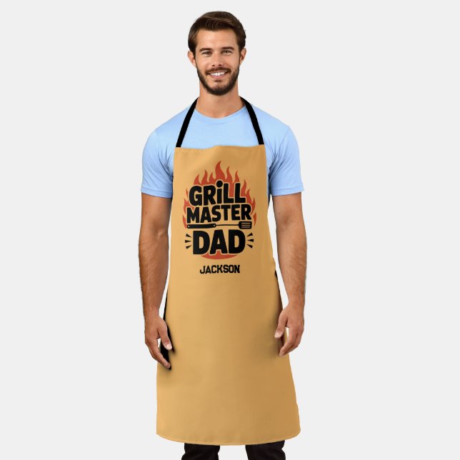Grill Master Vater Schürze (Getragen)