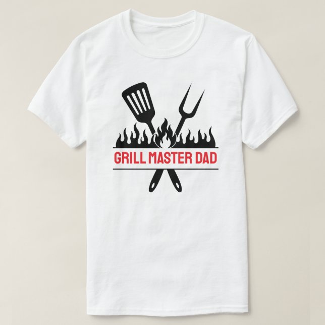 Grill Master Vater T-Shirt (Design vorne)