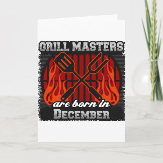 Grill Masters sind im Dezember GRILLEN Geburtstag Karte