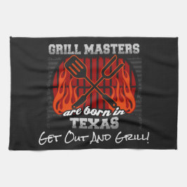 Grill Masters sind in Texas Geboren, um einen Slog Geschirrtuch