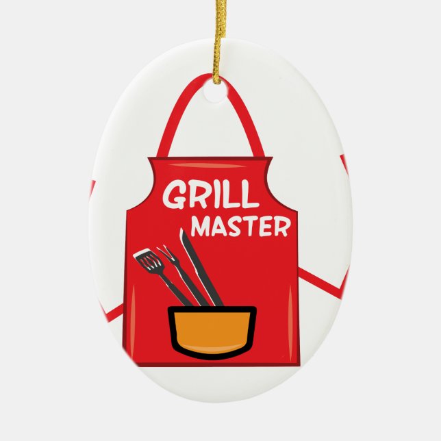 Grill-Meister Keramik Ornament (Vorne)
