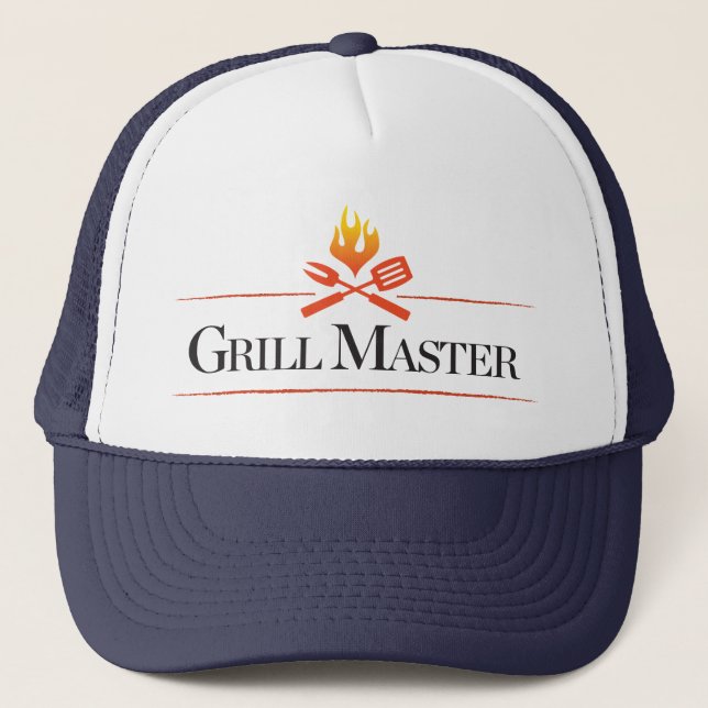 Grill-Meister Truckerkappe (Vorderseite)