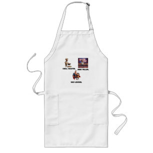 Grill Meister. Witzeerzähler. Dad Legende. Lange Schürze
