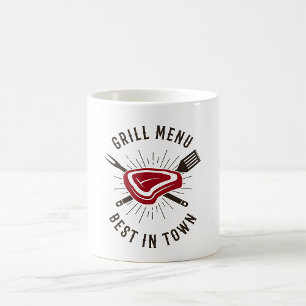 Grill-Menü Bestes der Stadt Kaffeetasse