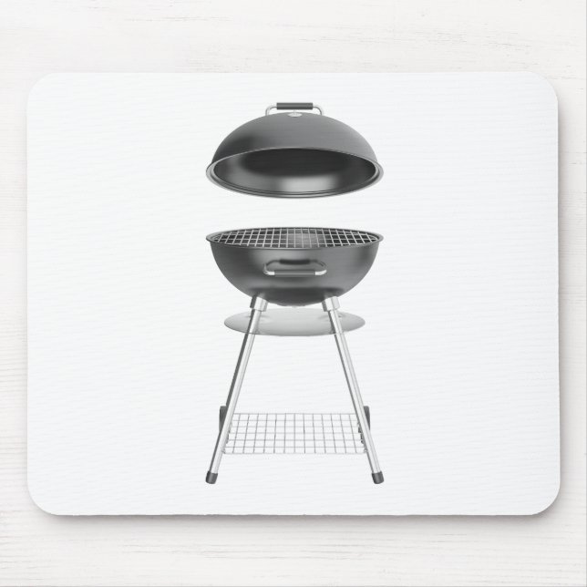 Grill mit Deckel Mousepad (Vorne)