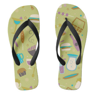 Grill-Muster Flip Flops