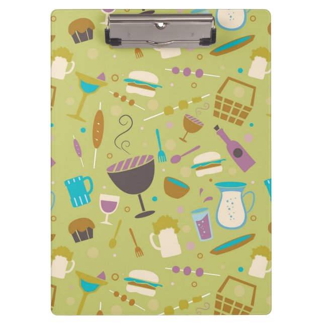 Grill-Muster Klemmbrett (Vorderseite)