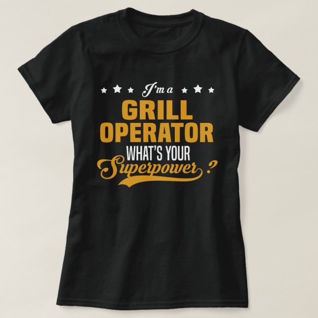 Grill-Operator T-Shirt (Design vorne)
