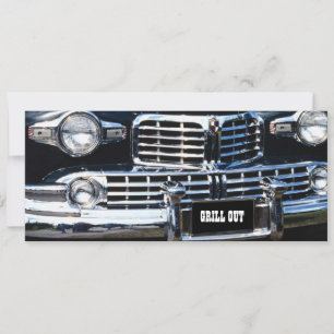 GRILL OUT PARTY CLASSIC AUTO ZEIGT AUTOINVITATION EINLADUNG