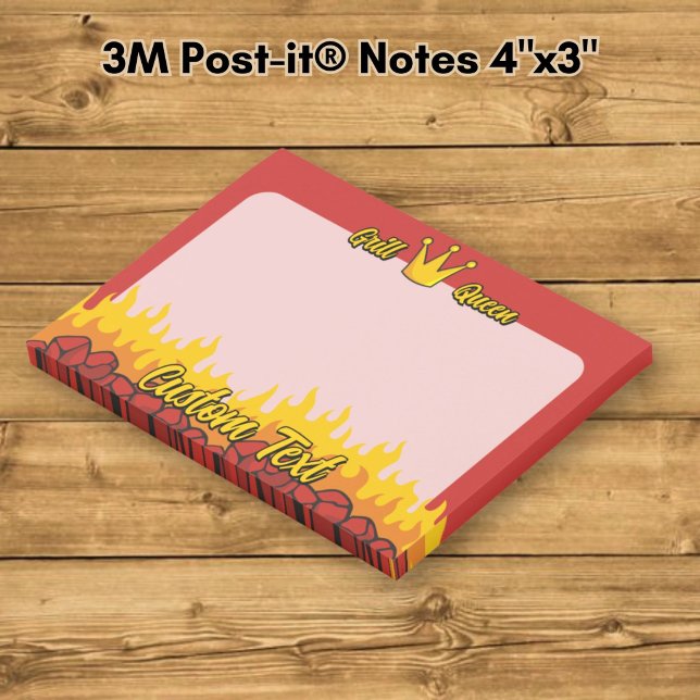 Grill Queen Crown Post-it Klebezettel (Von Creator hochgeladen)