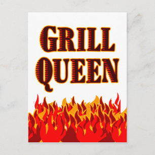 Grill Queen Custom Reecicard Postcard Postkarte