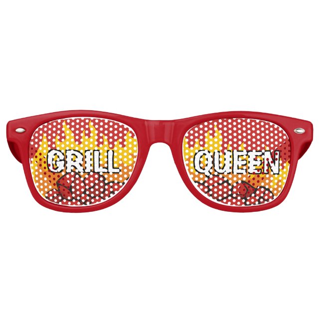 Grill Queen Partybrille (Vorderseite)