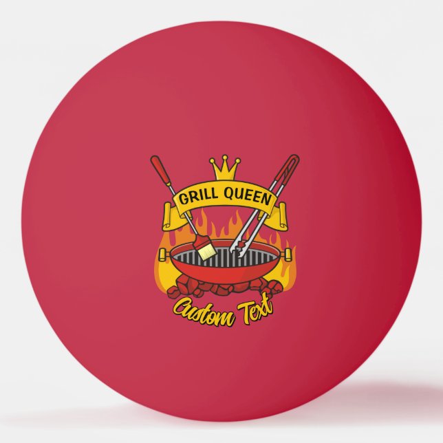 Grill Queen Tischtennisball (Vorderseite)