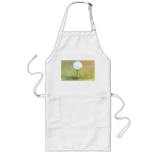 Grill-Schürze mit einem Golf-Ball Lange Schürze