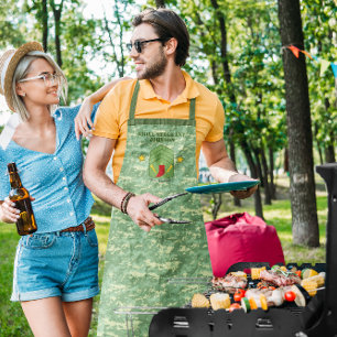 Grill Sergeant Camouflage Personalisiert Grillen S Schürze