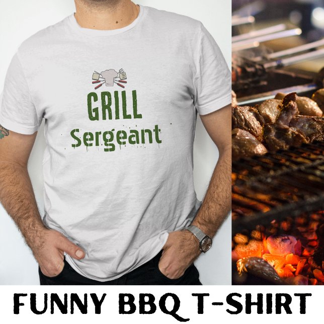 Grill Sergeant Funny Grillen Men's Novelty T-Shirt (Von Creator hochgeladen)