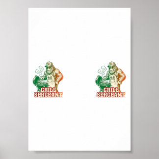 Grill Sergeant Lustiges Bigfoot Poster