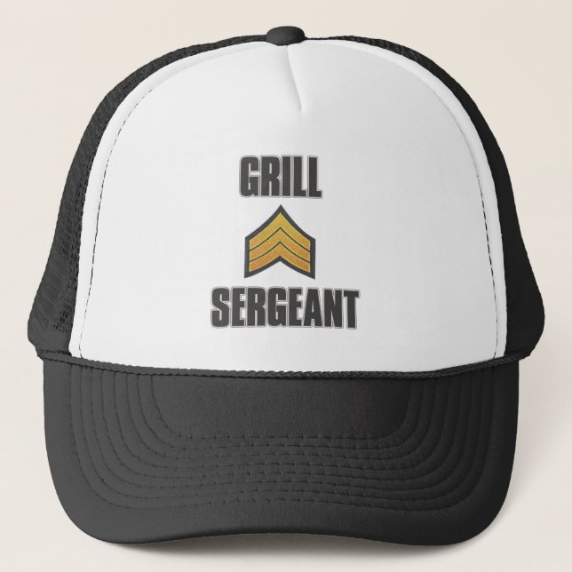 Grill Sergeant Sommer Grillen Grillmeister Truckerkappe (Vorderseite)