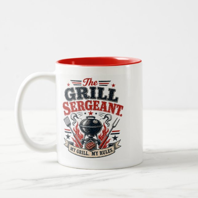Grill Sergeant Zweifarbige Tasse (Links)