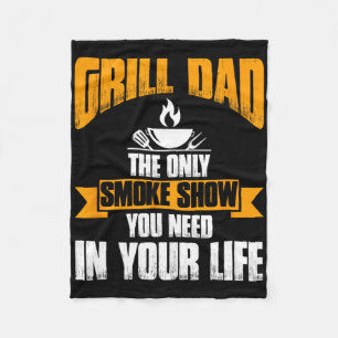 Grill-Vater Die einzige Rauchanzeige, die Sie in I Fleecedecke