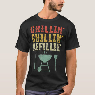 Grill Vater Grillabkühlung Vintag nachfüllen T-Shirt