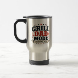 Grill-Vater-Modus, angetrieben von Kaffee und Feue Reisebecher