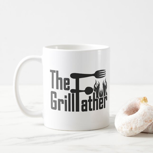 Grill-Vater-Tasse Kaffeetasse (Mit Donut)