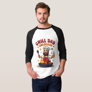 Grill Vater Unlocks GRILLEN Koch Vater Design" T-Shirt