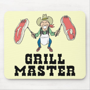 Grill-Vorlagencowboy Mousepad
