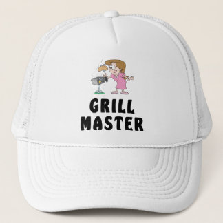 Grill-Vorlagenfrau Truckerkappe