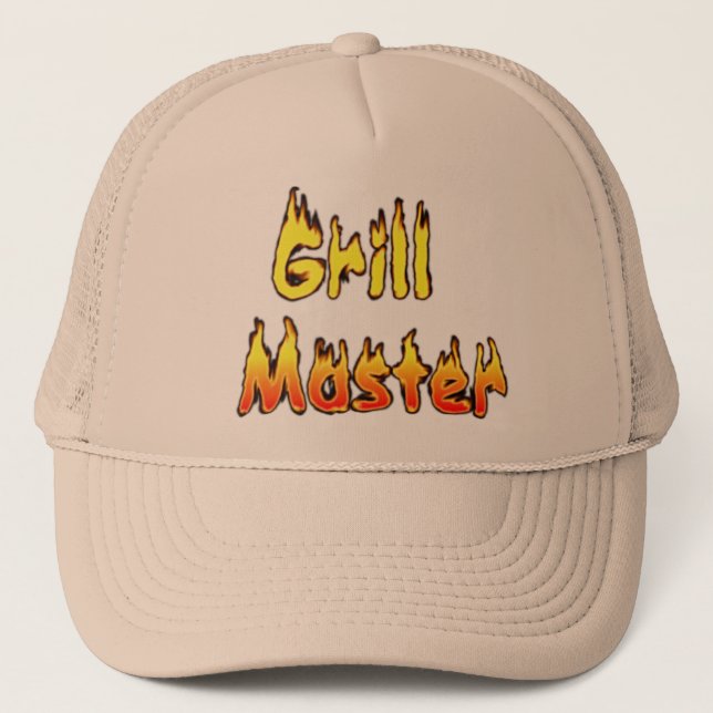 Grill-Vorlagenhut Truckerkappe (Vorderseite)