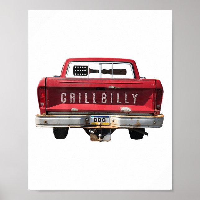 Grillbilly Funny Grillen (Bild hinten)_1 Poster (Vorne)