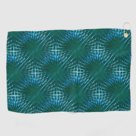 Grille aus grönem Zyan, aufgeblasen oder puffert Golfhandtuch