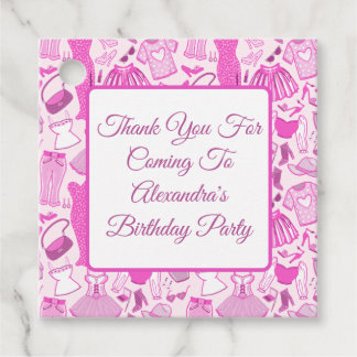 Grillecore, rosa und rosa Modedesign Geschenkanhänger