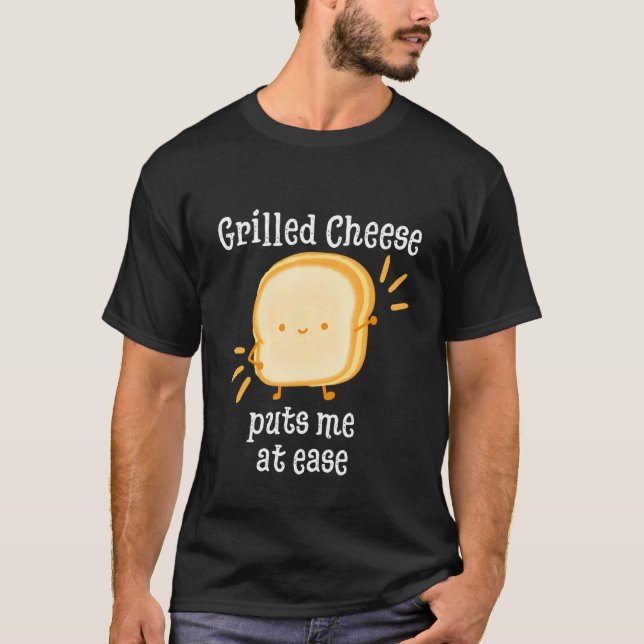Grilled Cheese Cheesey Comfort Food Sandwich T-Shirt (Vorderseite)