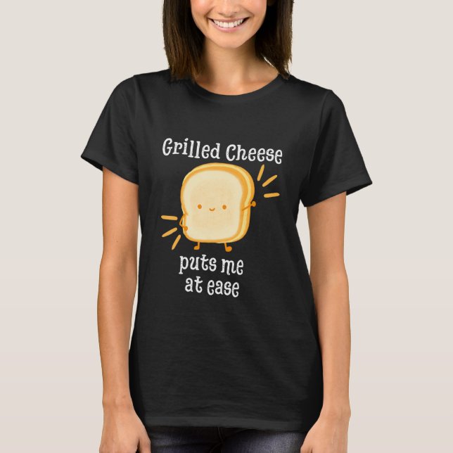 Grilled Cheese Cheesey Comfort Food Sandwich T-Shirt (Vorderseite)