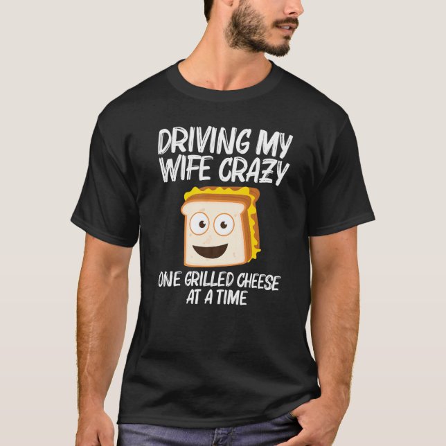 Grilled Cheese  Designs Men Dad Grilling Foodie T-Shirt (Vorderseite)