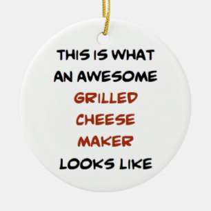 grilled cheese maker, awesome keramik ornament