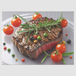 Grilled Steak Elegance Seidenpapier