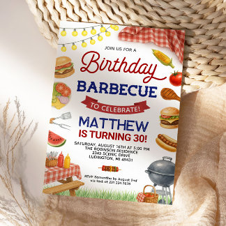 Grillen 30. Geburtstag Einladung