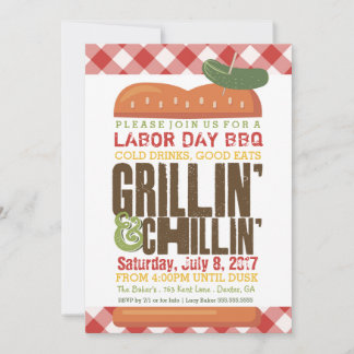 Grillen am Arbeitstag, Barbecue im Hinterhof, GRIL Einladung