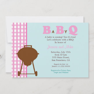 GRILLEN Baby Dusche Einladung