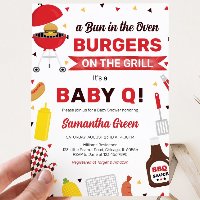 GRILLEN Baby Shower Einladung (Von Creator hochgeladen)